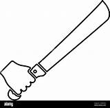 Machete Coloring Pages sketch template