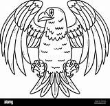 Eagle Coloring Page For Kids sketch template
