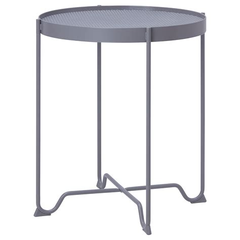 KROKHOLMEN Side table, outdoor - grey - IKEA