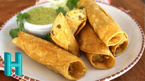 Potato Taquitos | Tacos Dorados de Papa - Hilah Cooking