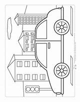 Transportation Coloring Pages sketch template