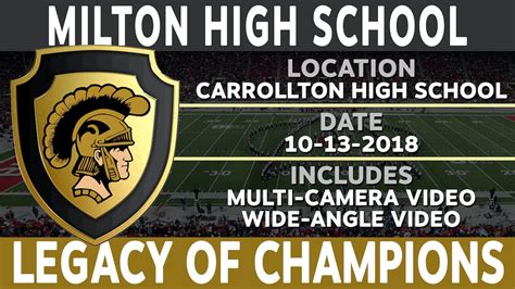 Milton High School - Legacy of Champions - SAAV NOW