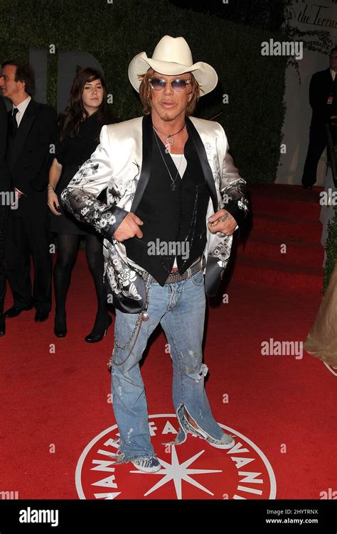 Mickey Rourke at the Vanity Fair Oscar Party 2009 held at the Sunset ...