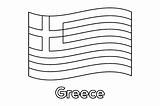 Greece Flag Coloring Page Pages sketch template
