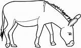 Donkey Line Drawing At GetDrawings  Free Download sketch template