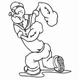 Popeye Coloring Pages sketch template
