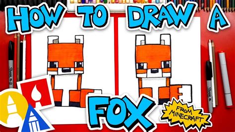 How To Draw A Fox From Minecraft - YouTube