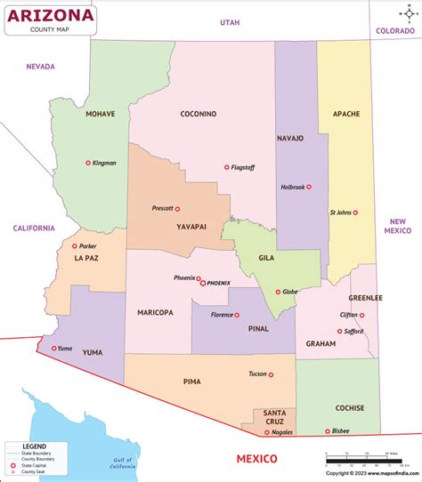 Official Arizona State Map - Drucie Kimberley