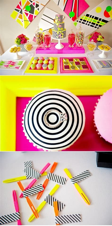 neon sweets table. Crazy cool! | Neon party, 80s theme party, 80s ...