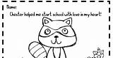 Kissing Hand Coloring Pages Sketch Page sketch template