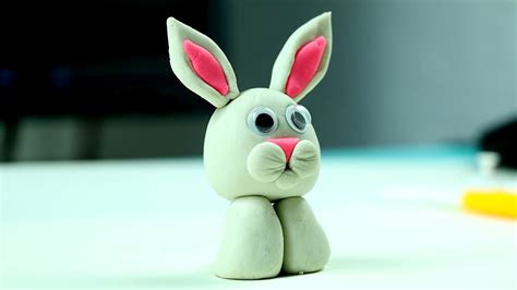 Play Doh Easter Bunny - Easy Clay Modelling Craft for Kids - YouTube