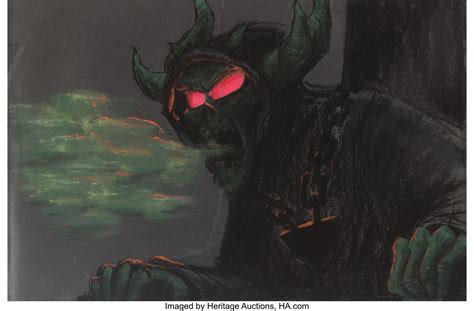 The Black Cauldron Horned King Concept Drawing (Walt Disney, | Lot #98157 | Heritage Auctions