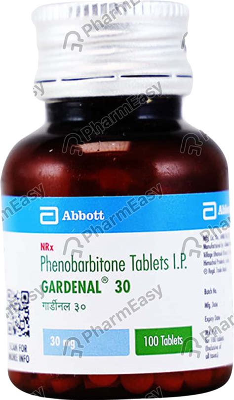 Gardenal 30 MG Tablet (100): Uses, Side Effects, Price & Dosage | PharmEasy