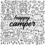 Camper Trailer Coloring Page Pages sketch template
