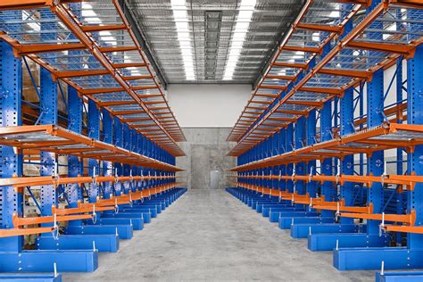 5-10 Feet Orange And Blue Industrial Storage Racks, Material Grade: SS ...