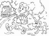 Boy Going To School Coloring Page  Free Printable Pages For Kids sketch template