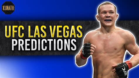 UFC LAS VEGAS PREDICTIONS | DRAFTKINGS UFC PICKS - YouTube