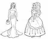 Doll coloring Page sketch template