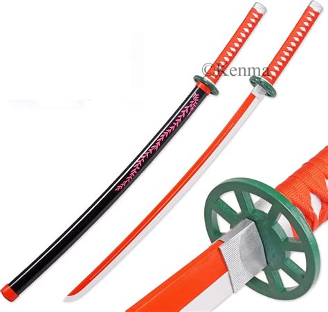 Buy Kenma Demon Slayer Nezuko Kamado Whip Nichirin Blade Wooden Katana ...