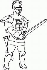 Coloring Pages Crusader Knights sketch template