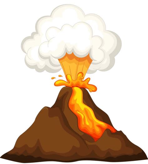 Volcano Erupting Clipart | Free Images at Clker.com - vector clip art online, royalty free ...