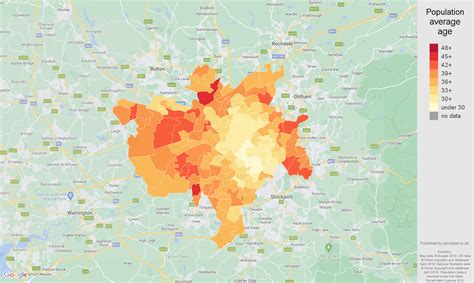 Manchester population stats in maps and graphs.