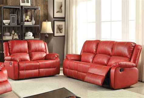 Italian Leather Reclining Sofa Set | Baci Living Room
