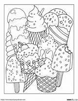Free Ice Cream Coloring Pages For Kids sketch template