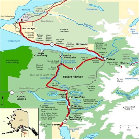 Seward Highway - Map | America's Byways - My blog dezdemon-travel.pw | Alaska vacation, Seward ...