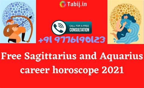 Free Sagittarius and Aquarius career horoscope 2021