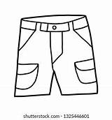 Coloring Book Children Mens Shorts Stock Vector Royalty Free  sketch template