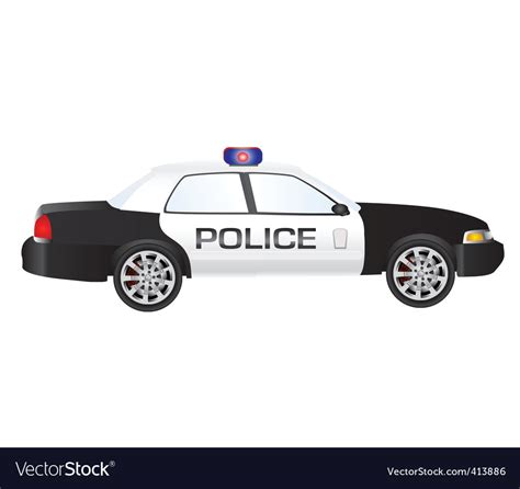 Police car Royalty Free Vector Image - VectorStock