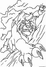 Mufasa Fell Off The Cliff Coloring page Printable sketch template