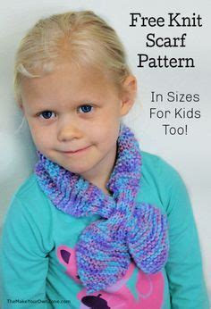 Bow Tie Keyhole Knitted Scarf (For Kids Too!) - The Make Your Own Zone Knitting Patterns Free ...