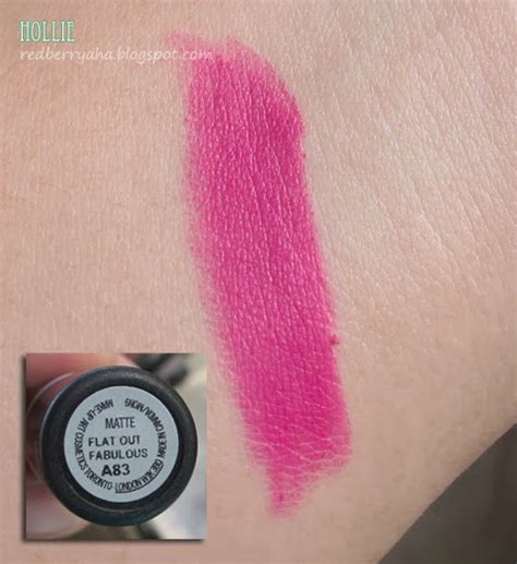 Random Beauty by Hollie: Mac Retro Matte Lipstick in Flat Out Fabulous Swatch