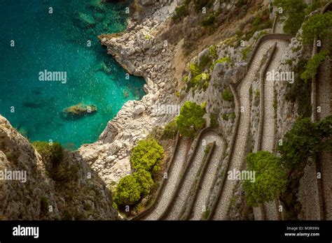 Via Krupp on Capri Island in Italy Stock Photo - Alamy