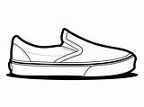 Vans Shoe Drawings Sketch Coloring Page sketch template