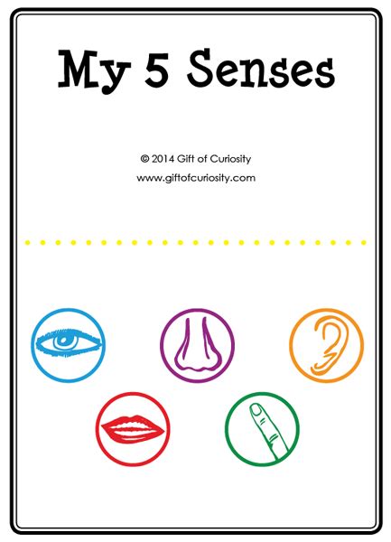 Preschool Free Printable Five Senses Worksheets - Maria Bergeron's School Worksheets