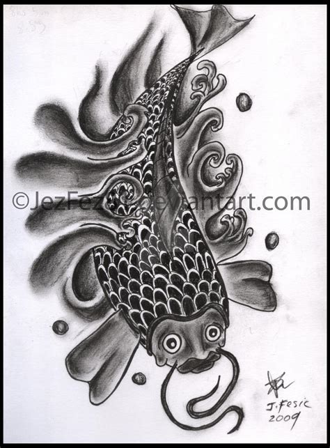 My own Carp Tattoo Design by Jezzy-Fezzy on DeviantArt