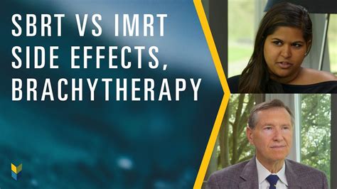 Side Effects: SBRT, IMRT, & Brachytherapy | Answering YouTube Comments ...