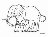 Cute Elephant Coloring Pages sketch template