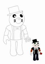 Roblox piggy coloring Page  Sosjnr sketch template