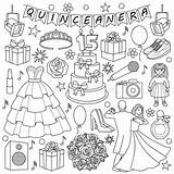 Quinceanera Coloring Pages sketch template