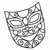 Premium Vector  Mardi gras mask Isolated coloring Page For Kids sketch template