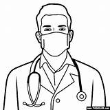 Doctor Coloring Page sketch template