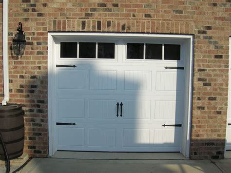 Single White Carriage House Garage Door | A Plus Garage Doors