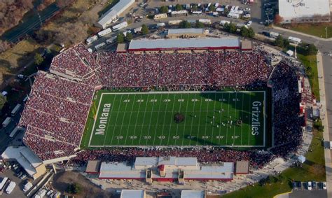 Aerial of Washington-Grizzly Stadium Football Stadiums, Football Games ...