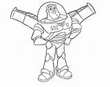 Buzz Lightyear With His Wings Story Kids Coloring Page  Home sketch template