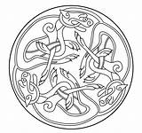 Simple Celtic Mandala Coloring Pages sketch template