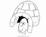 Igloo Coloring Printable Alphabet Kids Pages Preschool Letter Print  sketch template